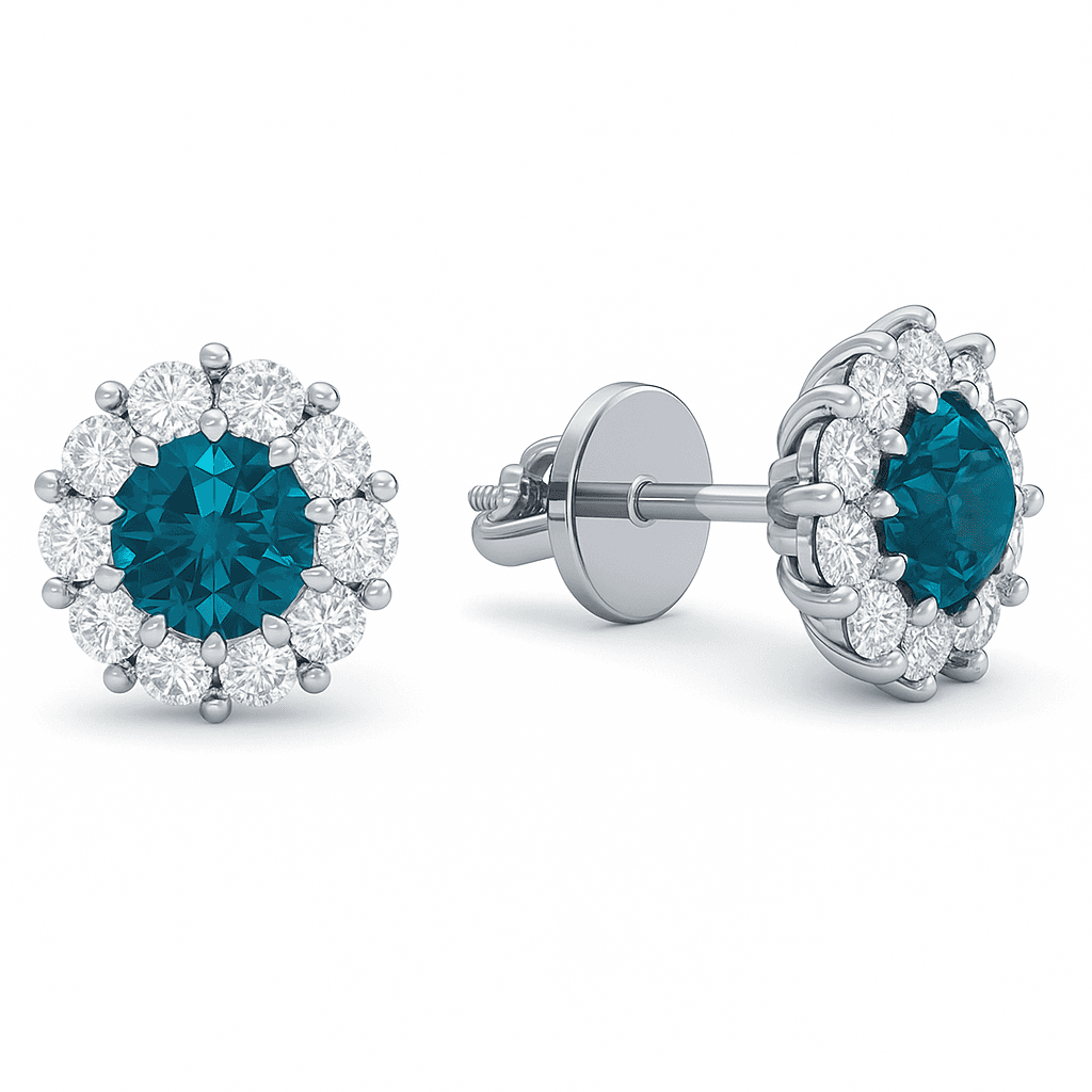 Halo Stud Earrings