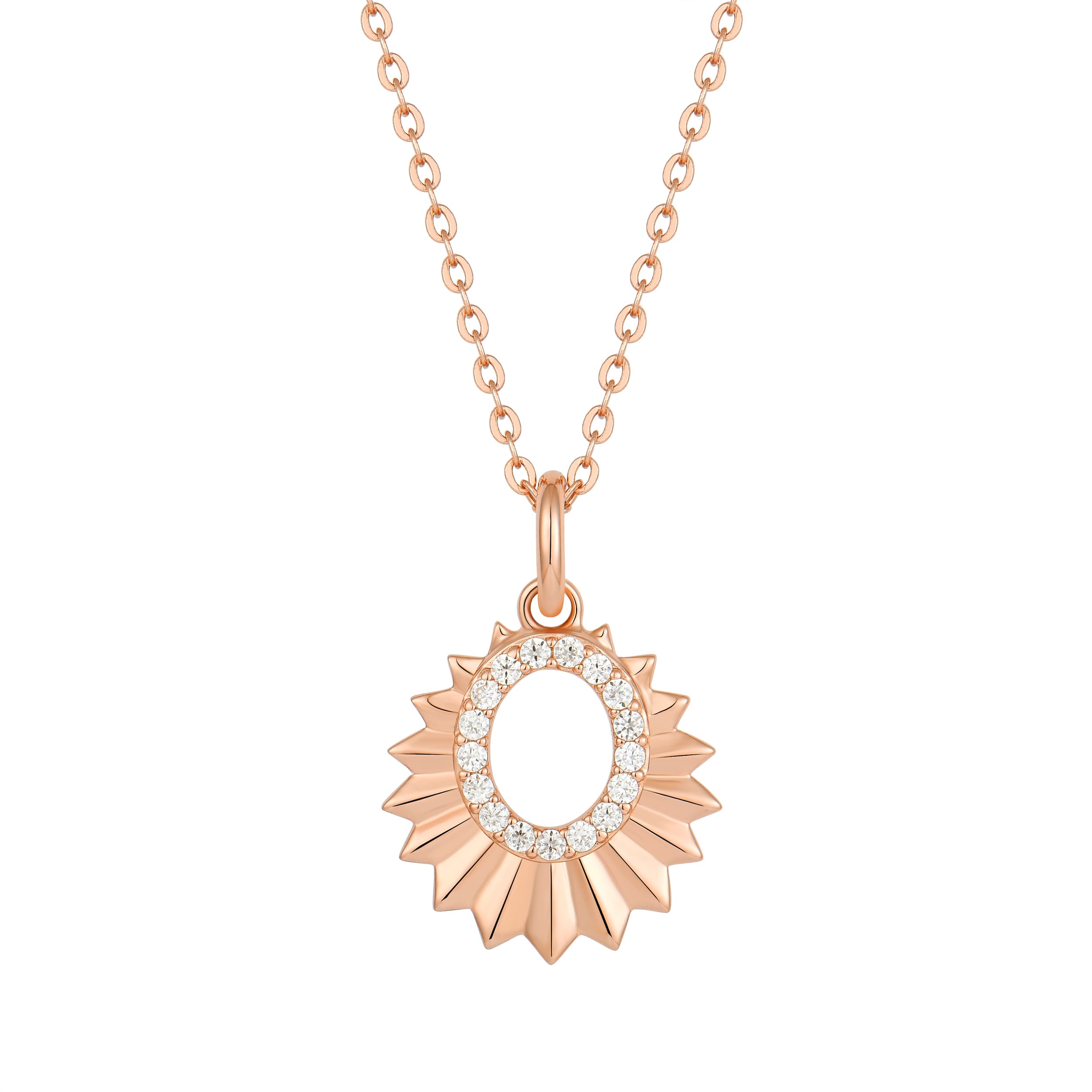 Sunburst Halo Pendant